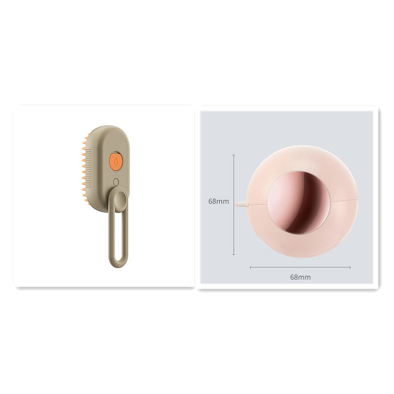 Spazzola a vapore 3 in 1 per gatti e cani- spazzola elettrica con erogazione spray,funzione massaggio e pettine per la rimozione dei peli- accessorioper toelettura animali domestici