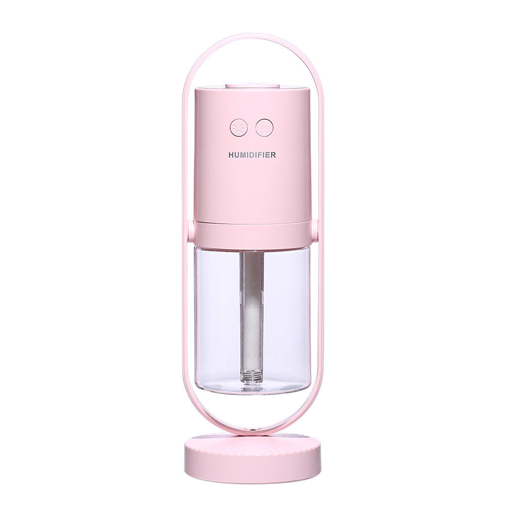 Umidificatore d'aria USB Magic Shadow per la casa con luci notturne di proiezione Creatore di nebbia per auto ad ultrasuoni Mini purificatore d'aria per ufficio